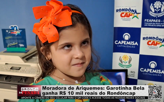 Moradora de Ariquemes Garotinha Bela ganha R$ 10 mil reais do RondônCap moradora-de-ariquemes-garotinha-bela-ganha-r$-10-mil-reais-do-rondoncap