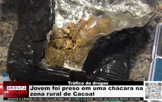 Jovem é preso em chácara na zona rural de Cacoal por tráfico jovem-e-preso-em-chacara-na-zona-rural-de-cacoal-por-trafico