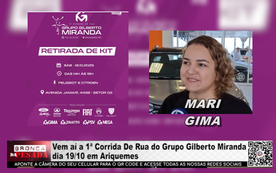 Vem aí a 1ª Corrida de Rua do Grupo Gilberto Miranda, dia 19/10, em Ariquemes vem-ai-a-1a-corrida-de-rua-do-grupo-gilberto-miranda,-dia-19/10,-em-ariquemes