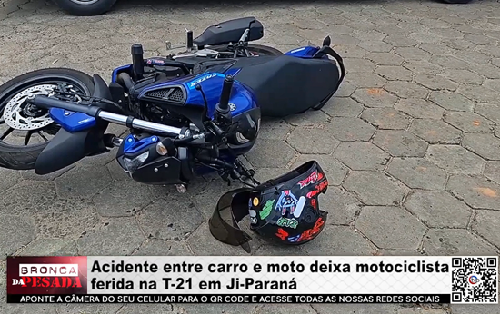 Acidente entre carro e moto deixa motociclista ferida na T–21 em Ji–Paraná acidente-entre-carro-e-moto-deixa-motociclista-ferida-na-t–21-em-ji–parana