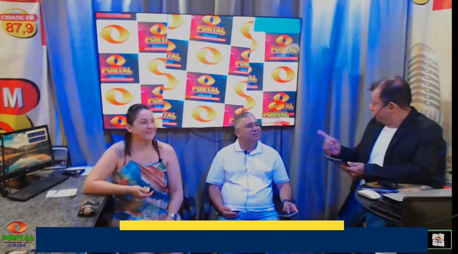 Entrevista com o Vereador Edmilson Facundo e a Professora Denise da Escola Legislativa.