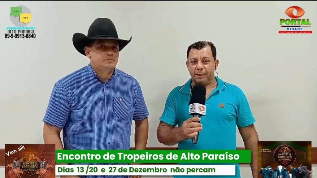 Alto Paraíso, primeiro encontro de tropeiros nos dias 13, 20 e 27 de dezembro. Não percam. Vídeo