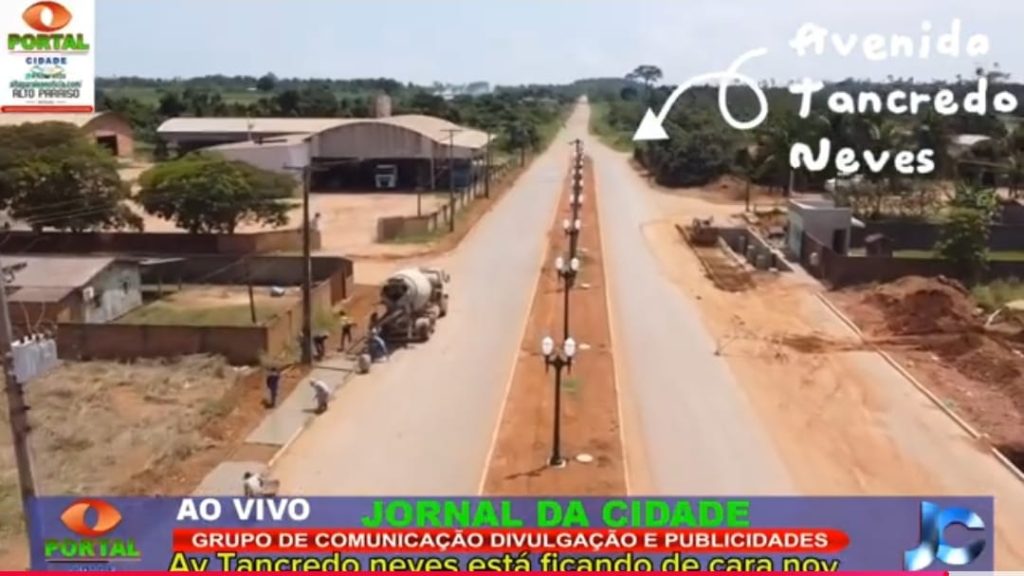 Alto Paraíso, Avenida Tancredo Neves, está passando por uma transformação e já está de cara nova! A via foi recentemente pavimentada, está recebendo uma calçada moderna e, para completar, está sendo instalada uma iluminação nova. Vídeo