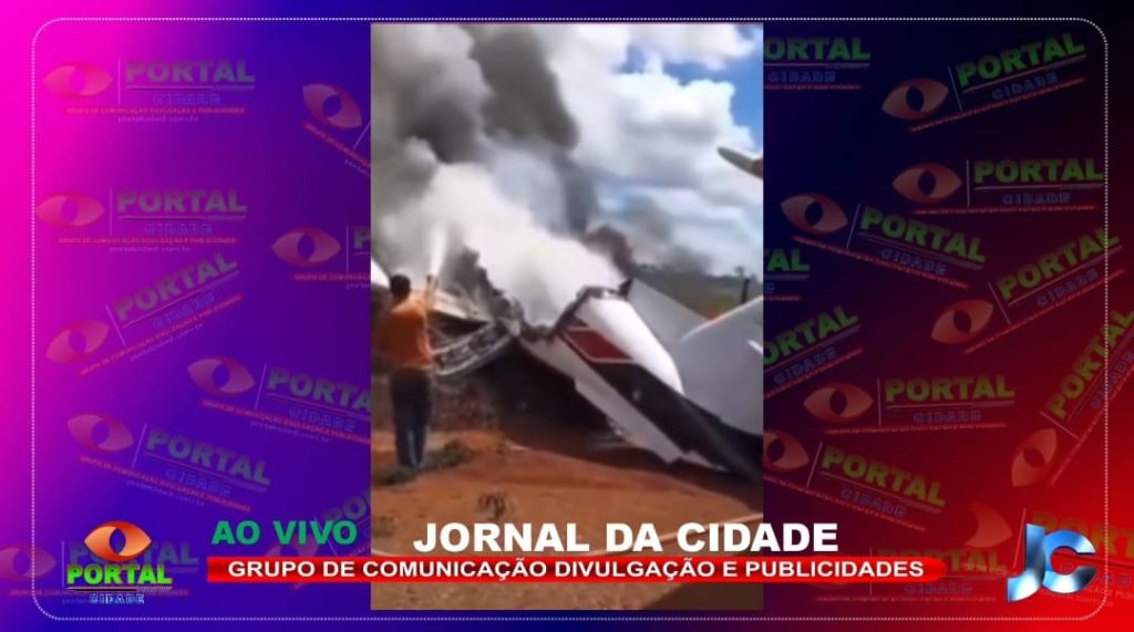 Rondônia – Um avião que transportava políticos fez um pouso forçado no distrito de Extrema e pega fogo. Vídeo