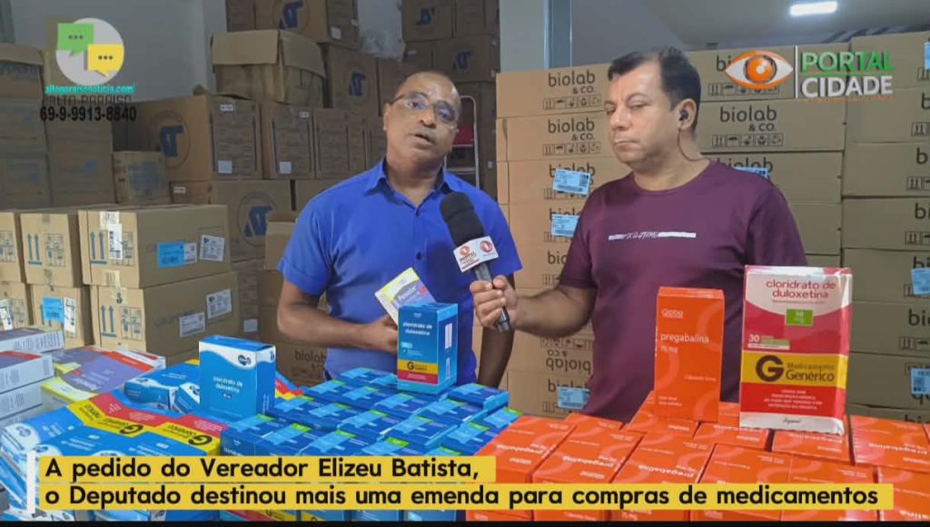 Vereador Elizeu Batista Garante Mais Medicamentos para Alto Paraíso com Apoio do Deputado Rodrigo Camargo